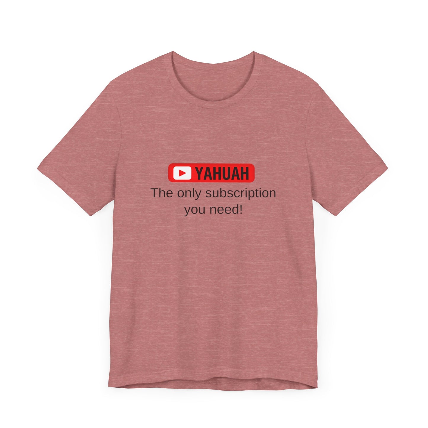Subscribe With YAH Short Sleeve Tee