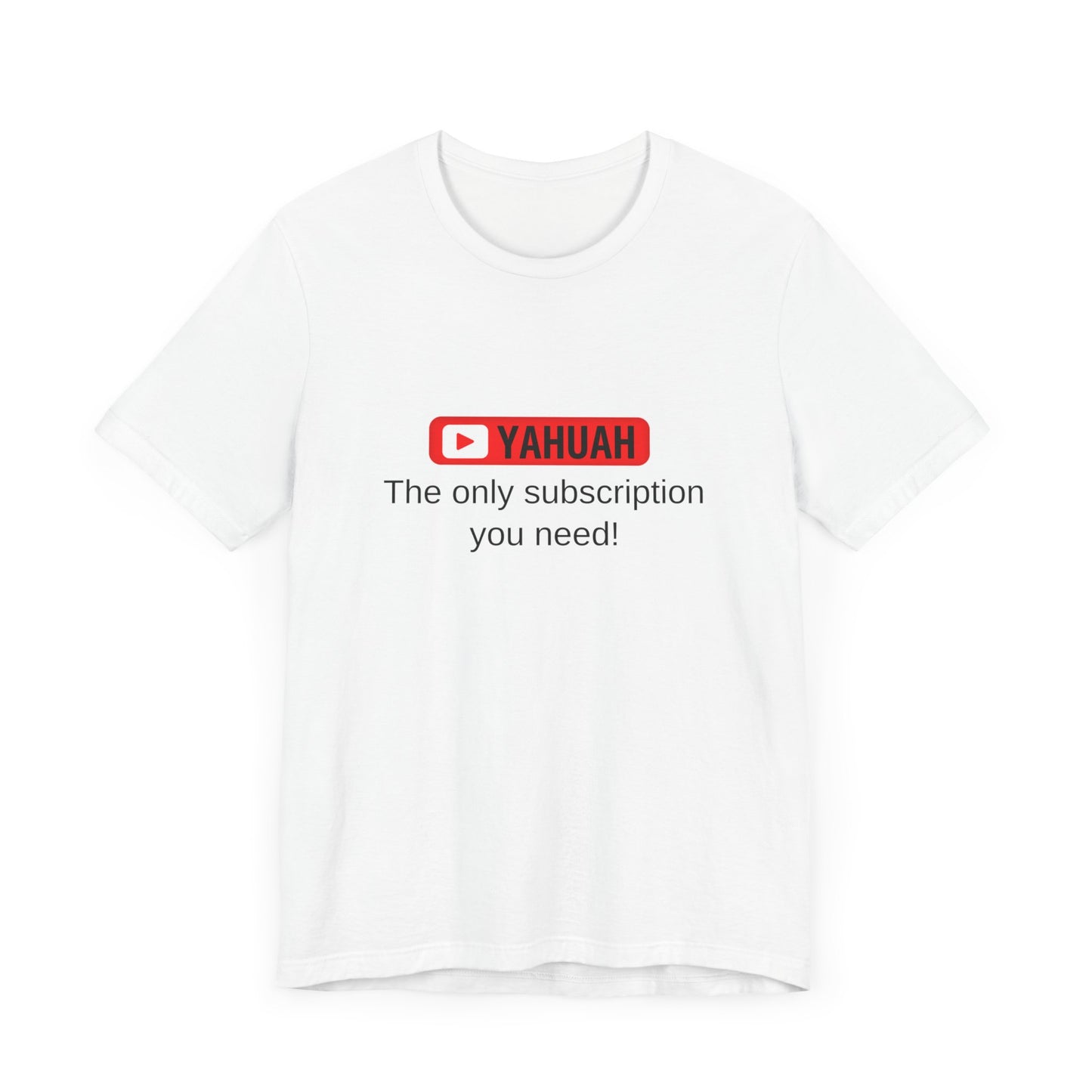 Subscribe With YAH Short Sleeve Tee