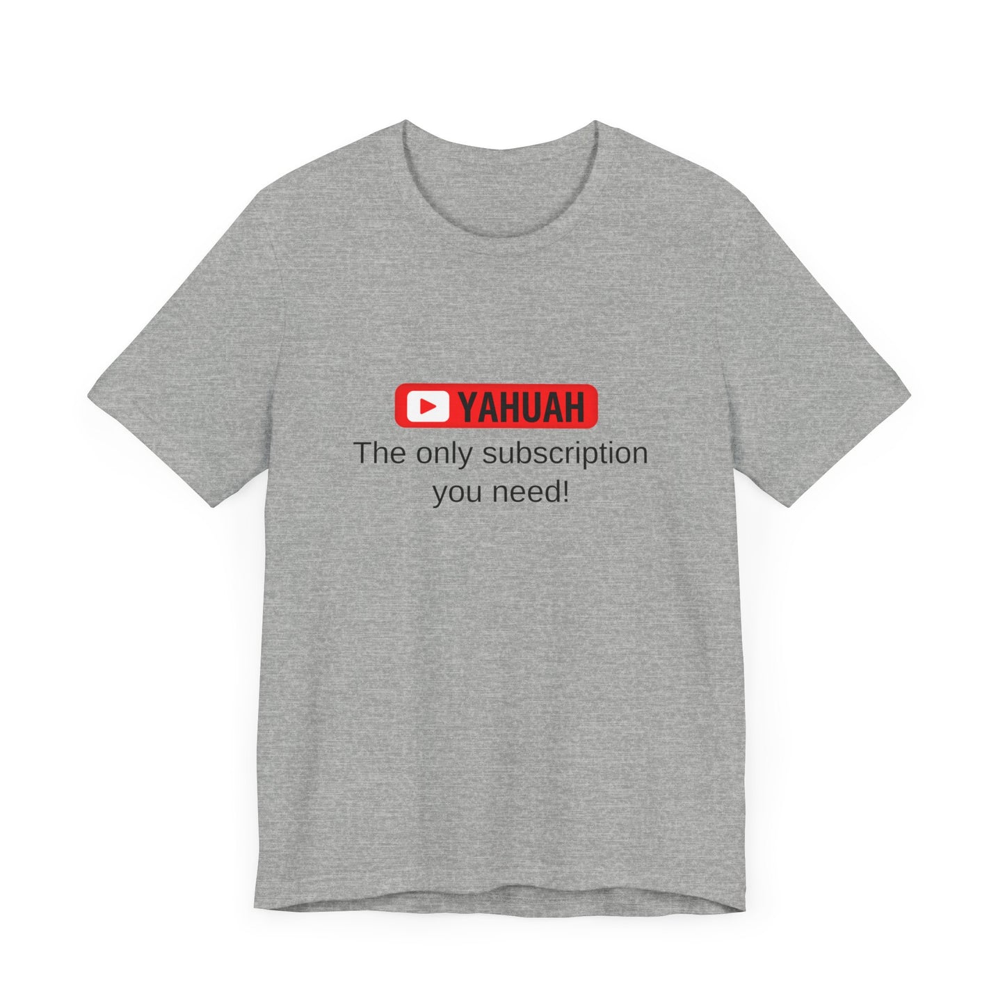 Subscribe With YAH Short Sleeve Tee