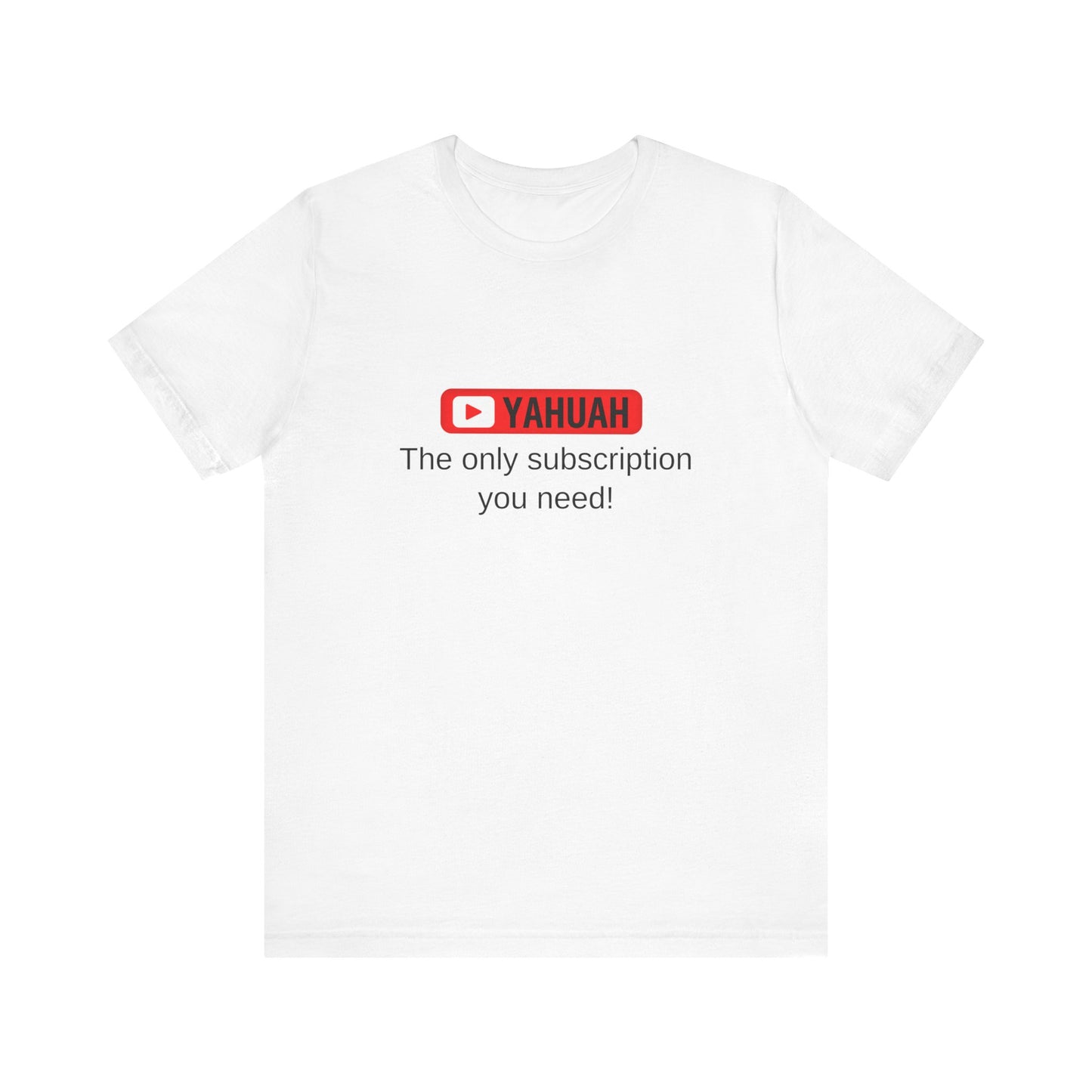 Subscribe With YAH Short Sleeve Tee