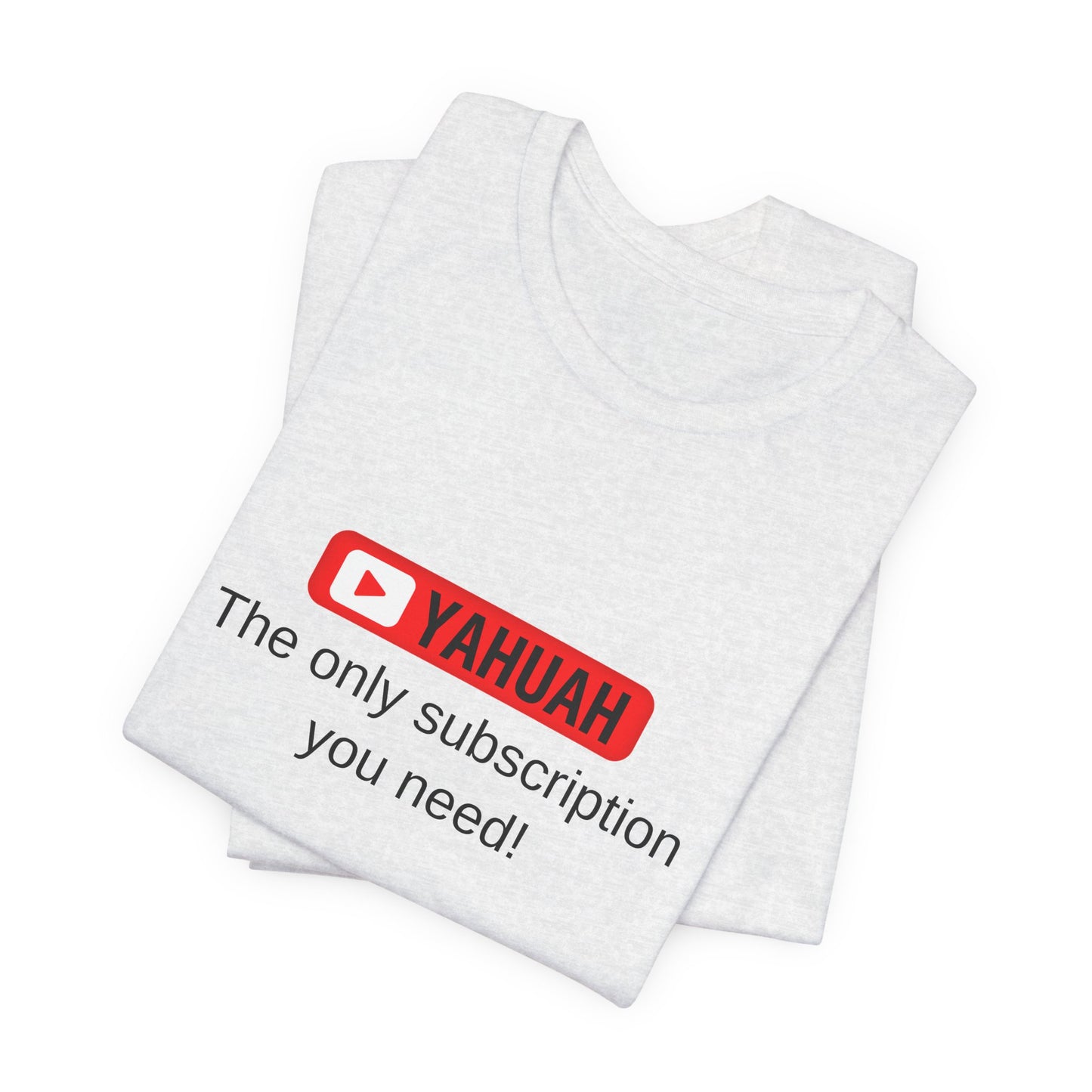Subscribe With YAH Short Sleeve Tee