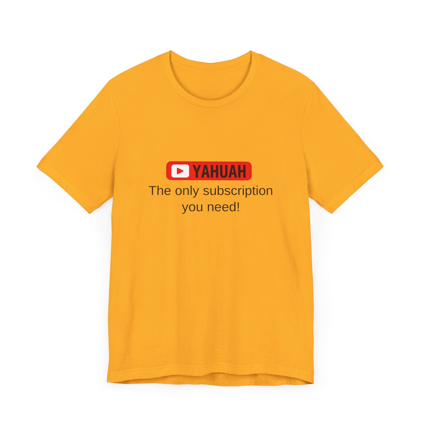 Subscribe With YAH Short Sleeve Tee