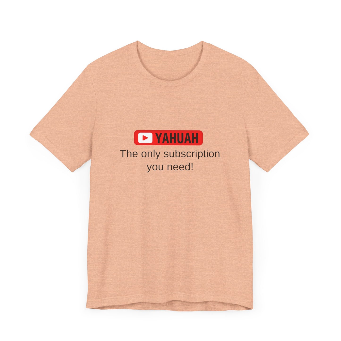 Subscribe With YAH Short Sleeve Tee