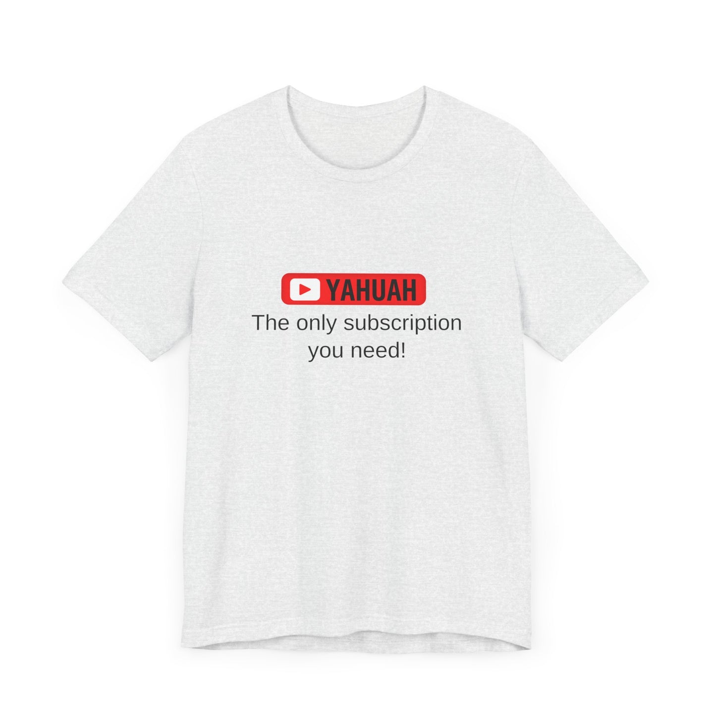 Subscribe With YAH Short Sleeve Tee