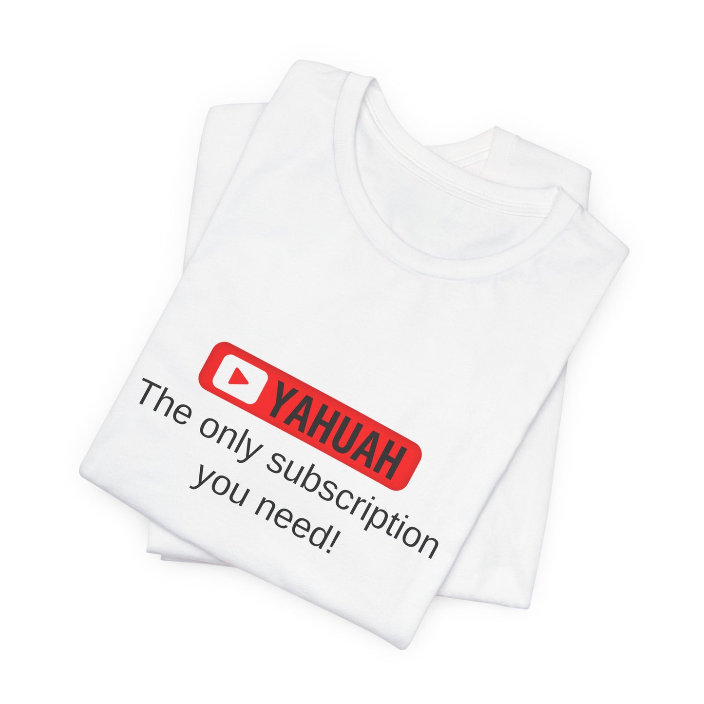 Subscribe With YAH Short Sleeve Tee