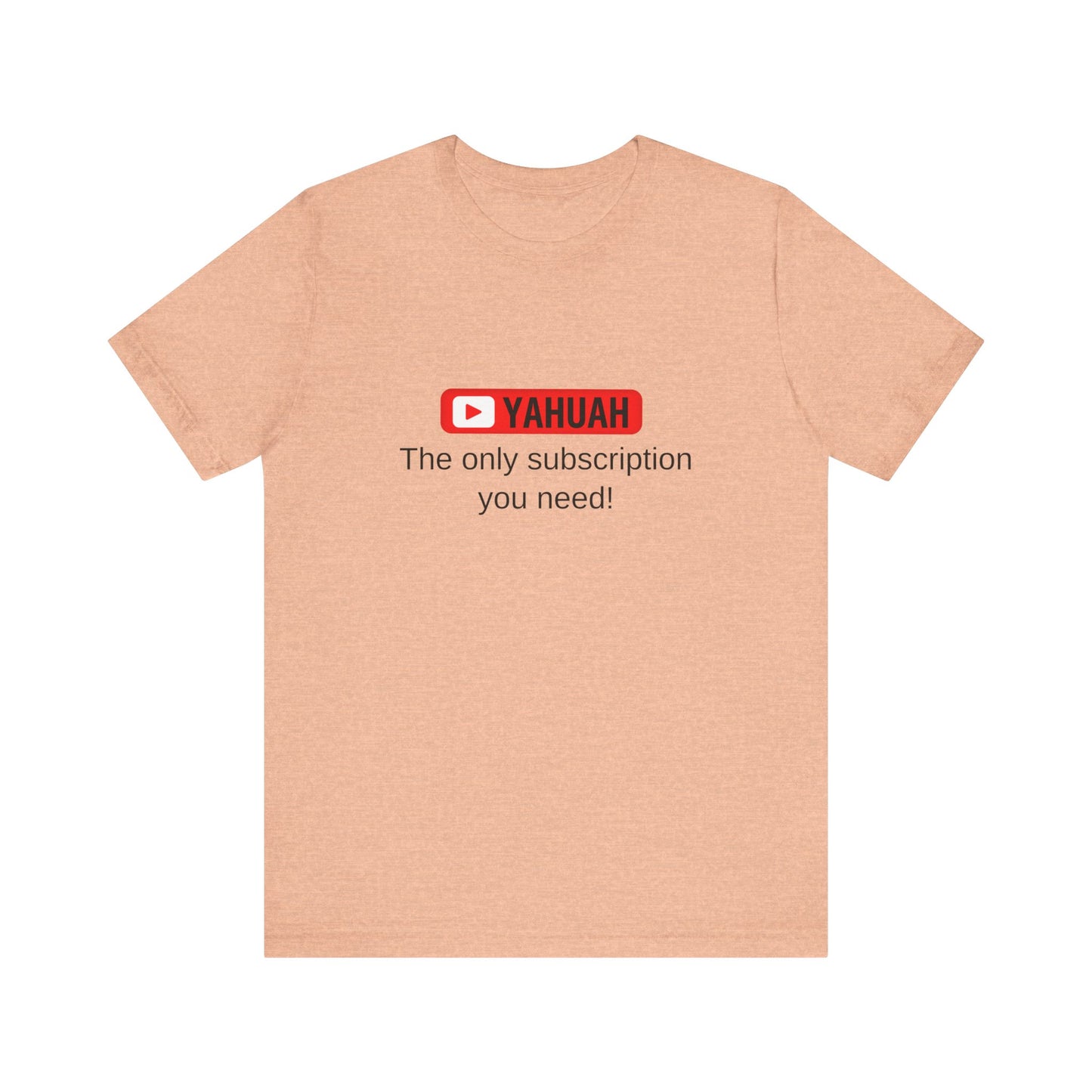 Subscribe With YAH Short Sleeve Tee
