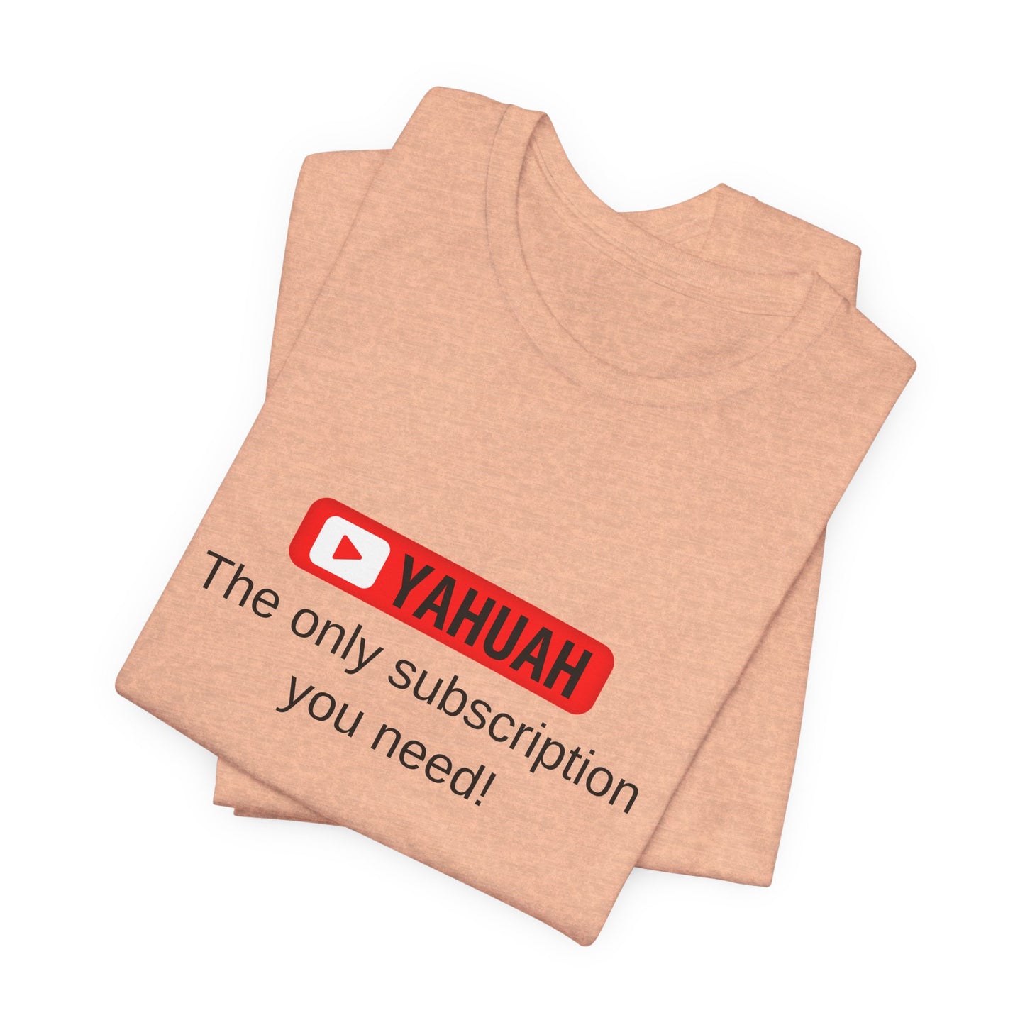 Subscribe With YAH Short Sleeve Tee