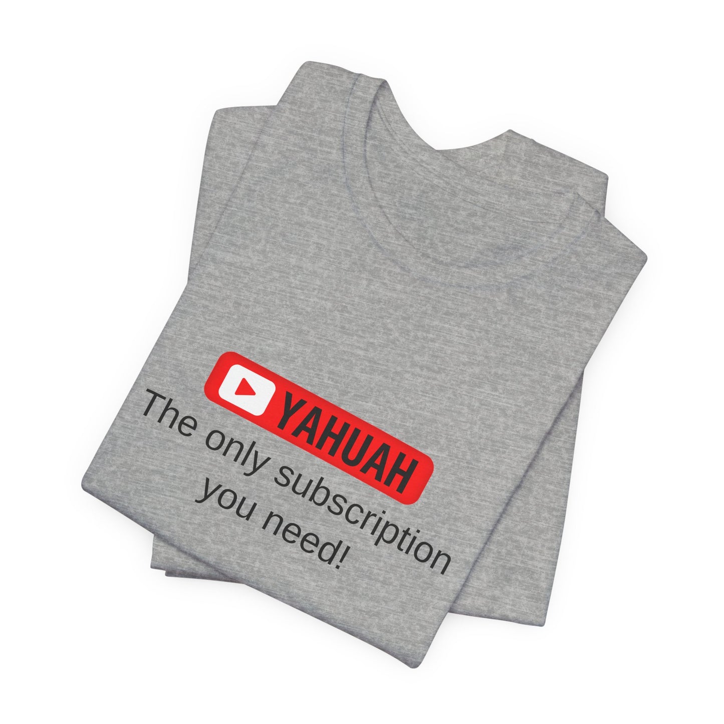 Subscribe With YAH Short Sleeve Tee