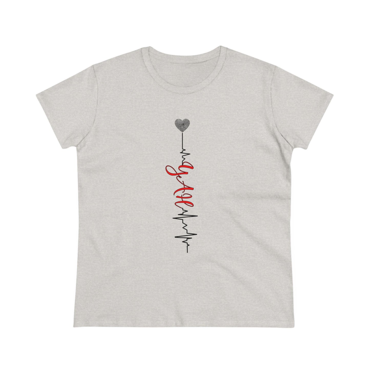 Heartbeat YAH Women's Midweight Cotton Tee