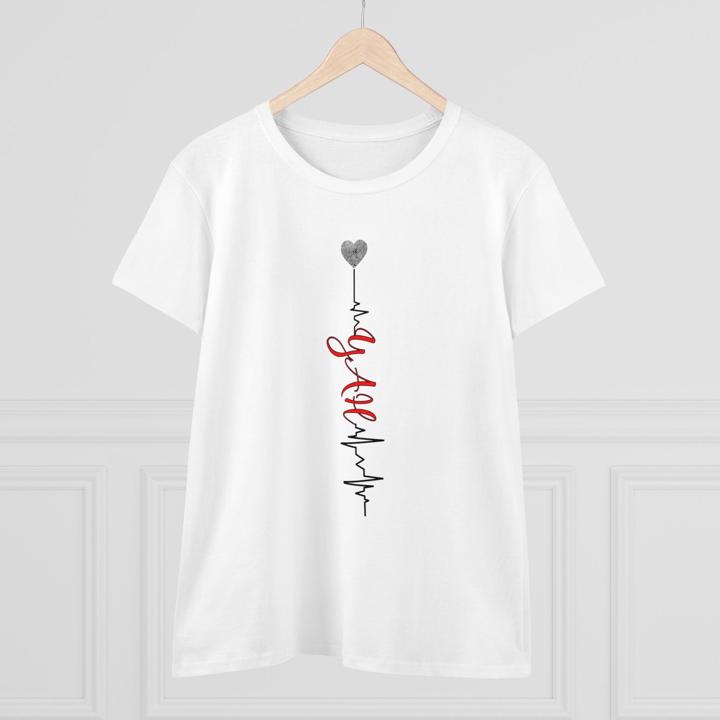 Heartbeat YAH Women's Midweight Cotton Tee