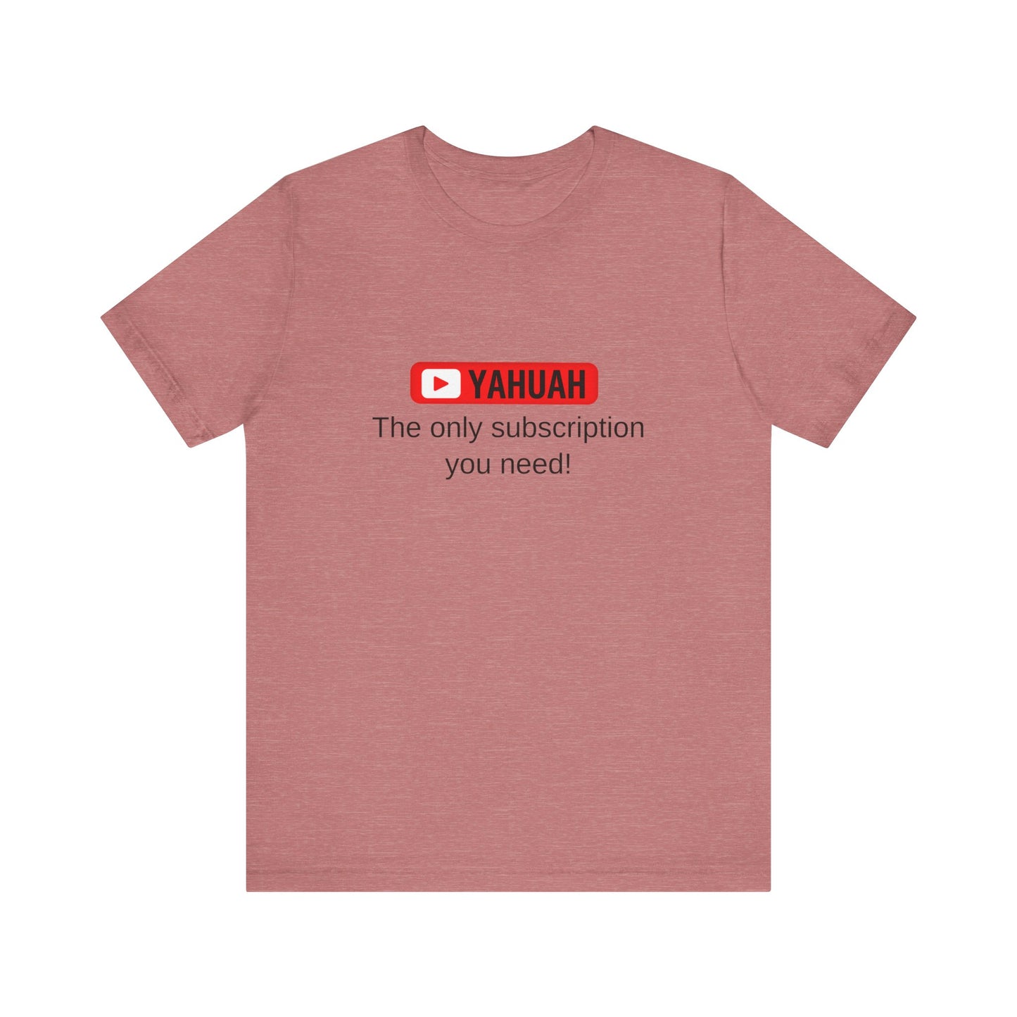 Subscribe With YAH Short Sleeve Tee