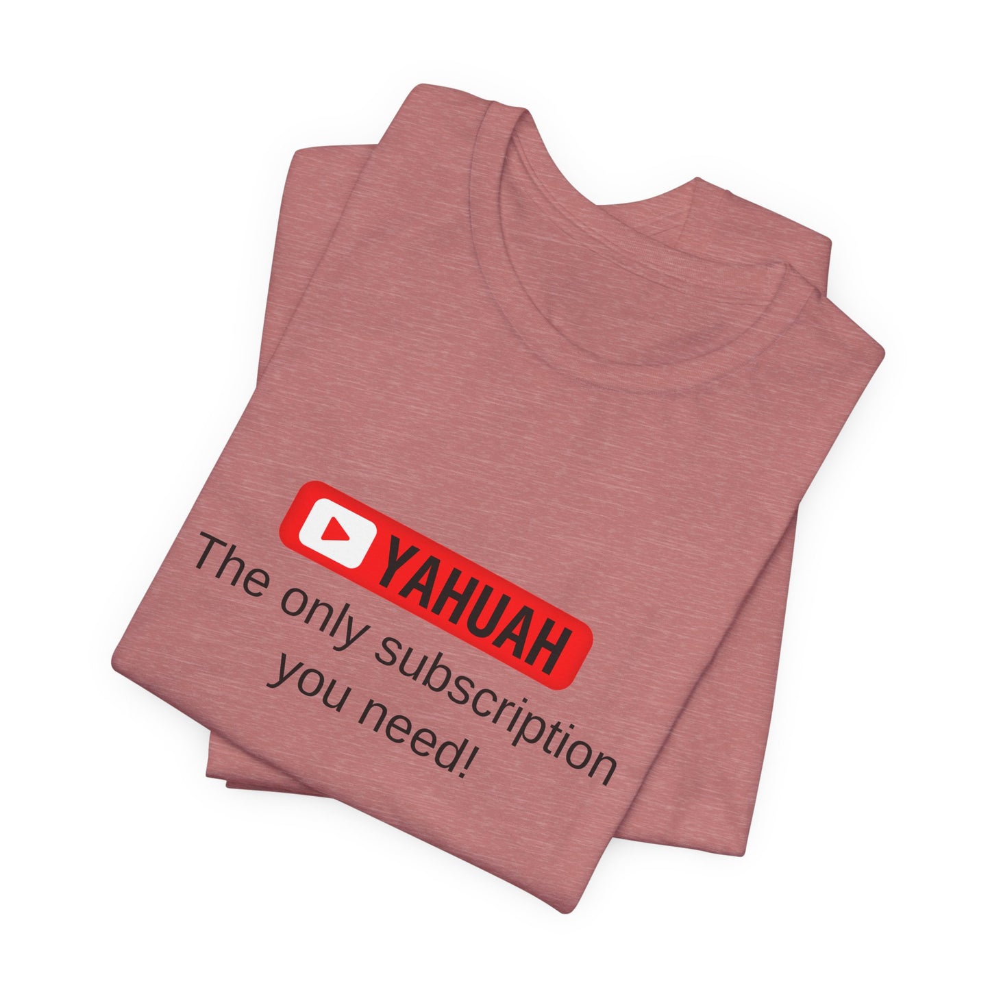 Subscribe With YAH Short Sleeve Tee