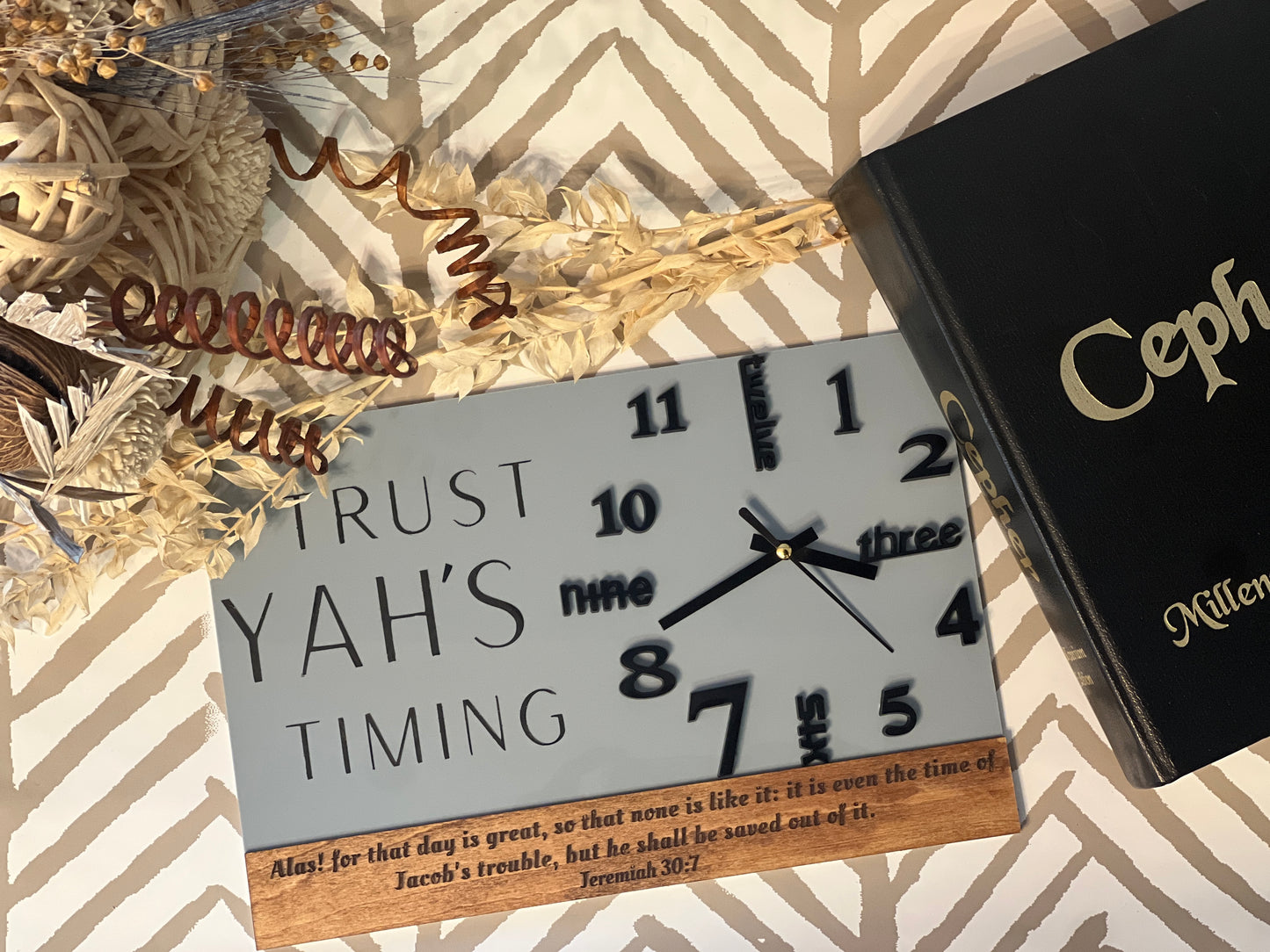 Trust YAH’S Timing Desk Clock