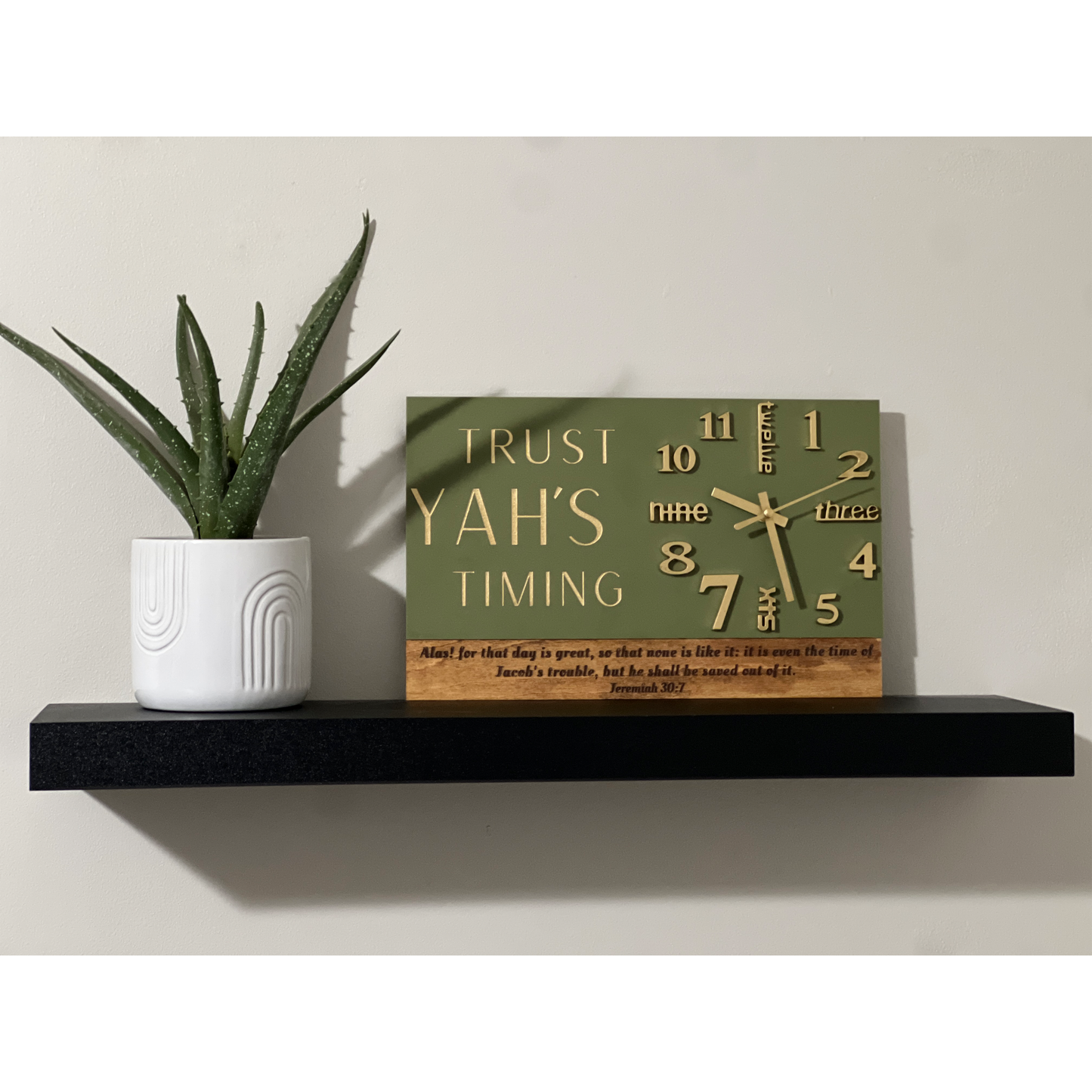 Trust YAH’S Timing Desk Clock