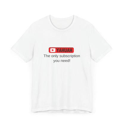 Subscribe With YAH Short Sleeve Tee