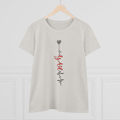 Heartbeat YAH Women's Midweight Cotton Tee