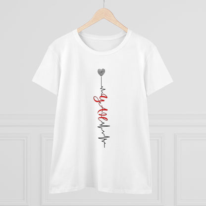 Heartbeat YAH Women's Midweight Cotton Tee