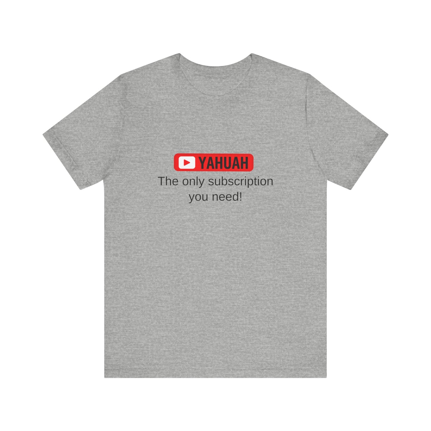 Subscribe With YAH Short Sleeve Tee