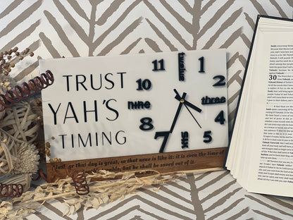 Trust YAH’S Timing Desk Clock